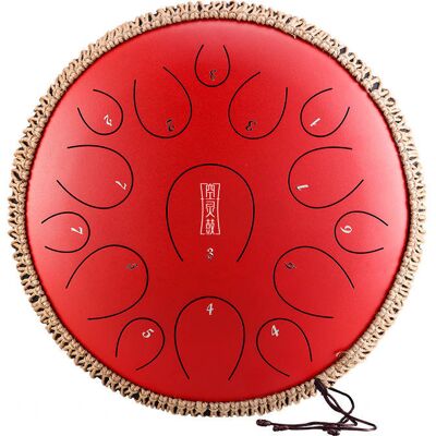 Inny producent Hluru TY15-14-Red Round Tongue Drum 14' 15 TON Hluru-Huashu TY15-14-Red Inny producent Hluru TY15-14-Red Round Tongue Drum 14' 15 TON Hluru-Huashu TY15-14-Red