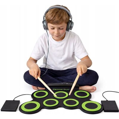 Inny producent Instrument Perkusja Elektryczna Bębny Mata składana Zwijana DRUM PAD Inny producent Instrument Perkusja Elektryczna Bębny Mata składana Zwijana DRUM PAD