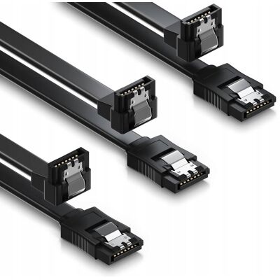 Inny producent Kabel Sata 3 Sztuki 50cm 6gbit/s Złącze Proste Kątowe Dysku Szybki Inny producent Kabel Sata 3 Sztuki 50cm 6gbit/s Złącze Proste Kątowe Dysku Szybki