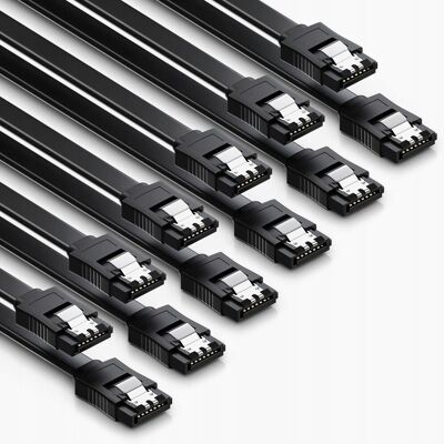 Inny producent Kabel Sata Iii 6x50cm Przewód Danych Dysku Ssd Hdd Złącze Proste Metalowe Inny producent Kabel Sata Iii 6x50cm Przewód Danych Dysku Ssd Hdd Złącze Proste Metalowe