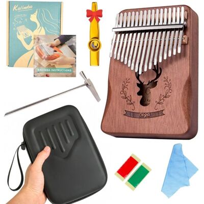 Kazoo Polska KALIMBA PREMIUM Cega 17-tonowa nowy model +twardy POKROWIEC akcesoria kazoo Kazoo Polska KALIMBA PREMIUM Cega 17-tonowa nowy model +twardy POKROWIEC akcesoria kazoo