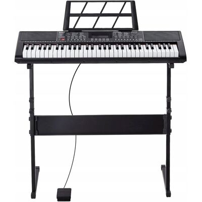 Vevor Keyboard 61 Klawiszy Przenośny Z Regulowanym Stojakiem Do Nauki I Koncertów Vevor Keyboard 61 Klawiszy Przenośny Z Regulowanym Stojakiem Do Nauki I Koncertów