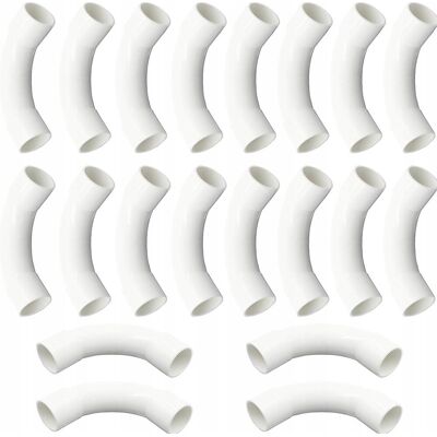 Inny producent Kolanko Rurowe Pvc Białe 20mm Łuk Kątowe 90 Stopni 20 Sztuk Inny producent Kolanko Rurowe Pvc Białe 20mm Łuk Kątowe 90 Stopni 20 Sztuk
