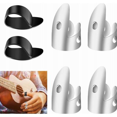 Inny producent Kostek Zestaw 6 Sztuk Stalowe Do Gitary Banjo Ukulele Plektrony Inny producent Kostek Zestaw 6 Sztuk Stalowe Do Gitary Banjo Ukulele Plektrony