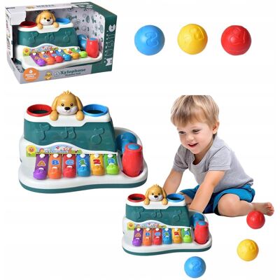 Inny producent Ksylofon Piesek Dla Dzieci Pianinko Edukacyjne 2w1 Młoteczek Piłki Muzyka Inny producent Ksylofon Piesek Dla Dzieci Pianinko Edukacyjne 2w1 Młoteczek Piłki Muzyka