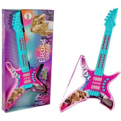 Import LEANToys Gitara elektryczna dla dzieci, różowa, LeanToys Import LEANToys Gitara elektryczna dla dzieci, różowa, LeanToys