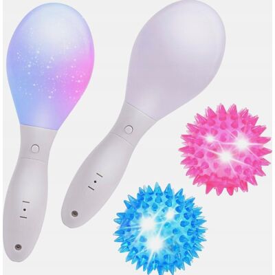 Inny producent Marakasy 4szt Świecące Led Zabawka Sensoryczna Migająca Wesoła Kolorowa Inny producent Marakasy 4szt Świecące Led Zabawka Sensoryczna Migająca Wesoła Kolorowa