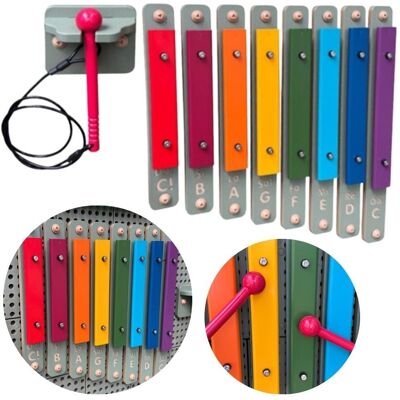 MASTERKIDZ Cymbałki Ścienne Ksylofon Instrument Muzyczny Akcesoria Do Tablicy STEM MASTERKIDZ Cymbałki Ścienne Ksylofon Instrument Muzyczny Akcesoria Do Tablicy STEM