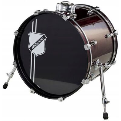 Inny producent Millenium Focus 18x14 bęben basowy kick drum czerwony hardware Inny producent Millenium Focus 18x14 bęben basowy kick drum czerwony hardware