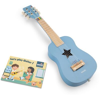 NEW CLASSIC TOYS GITARA DREWNIANA NIEBIESKA NEW CLASSIC TOYS GITARA DREWNIANA NIEBIESKA