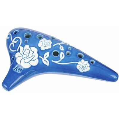 Okaryna Thomann 12h Ocarina C3 Roses Blue Okaryna Thomann 12h Ocarina C3 Roses Blue