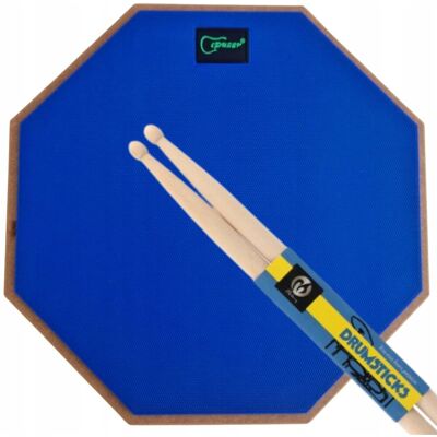 Kazoo Polska Pad perkusyjny do ćwiczeń ćwiczeniowy blue 30 cm +pałeczki pałki perkusyjne Kazoo Polska Pad perkusyjny do ćwiczeń ćwiczeniowy blue 30 cm +pałeczki pałki perkusyjne
