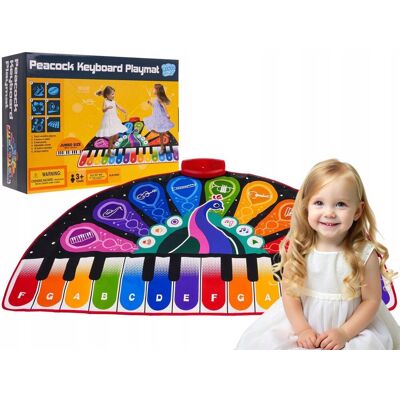 RAMIZ Płaska Mata Muzyczna Keyboard Kolorowy Paw Mata Taneczna Zabawka Dla Dzieci RAMIZ Płaska Mata Muzyczna Keyboard Kolorowy Paw Mata Taneczna Zabawka Dla Dzieci