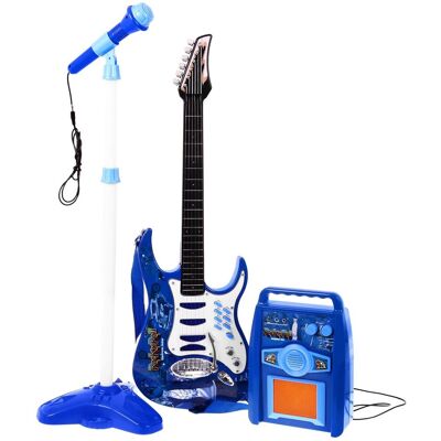 Ramiz,, Gitara Elektryczna Dla Dzieci, Niebieska Ramiz,, Gitara Elektryczna Dla Dzieci, Niebieska