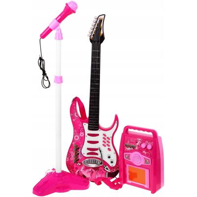 Gitara elektryczna dla dzieci, różowa, Ramiz Gitara elektryczna dla dzieci, różowa, Ramiz