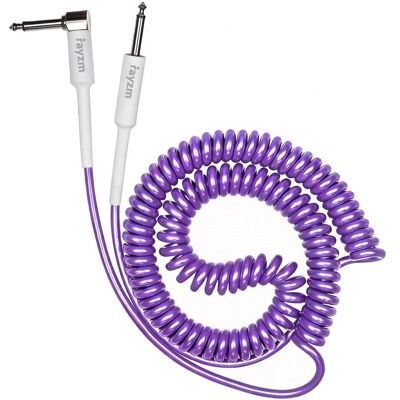 Inny producent Rayzm Zwinięty Kabel Do Instrumentu, 2-Metrowy Zwinięty Przewód, Prawokątny Do Prostego Spiralnego Przewodu Do Gitary/basu Inny producent Rayzm Zwinięty Kabel Do Instrumentu, 2-Metrowy Zwinięty Przewód, Prawokątny Do Prostego Spiralnego Przewodu Do Gitary/basu