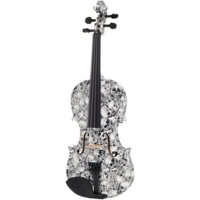 Inny producent Skulls Violin Set 4/4 skrzypce lite drewno smyczek futerał Inny producent Skulls Violin Set 4/4 skrzypce lite drewno smyczek futerał