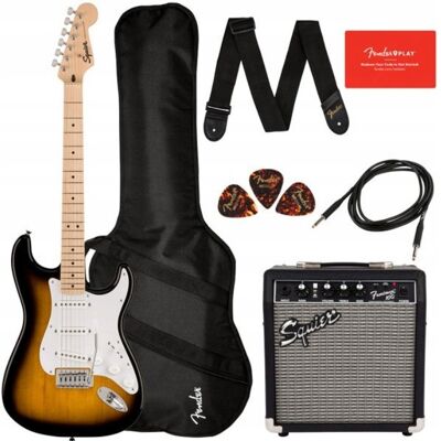 Inny producent Squier Sonic Stratocaster Pack 2TSB Zestaw Startowy Gitara + Frontman 10G Inny producent Squier Sonic Stratocaster Pack 2TSB Zestaw Startowy Gitara + Frontman 10G