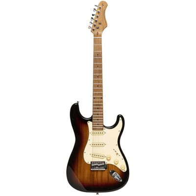 Stagg Sunburst Gitara elektryczna z korpusem z panuonii - Gitara elektryczna Stagg Sunburst Gitara elektryczna z korpusem z panuonii - Gitara elektryczna
