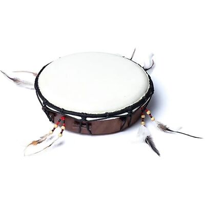 Phoenix Tamburyn bęben z koziej skóry w stylu indyjskim M 23 cm Phoenix Tamburyn bęben z koziej skóry w stylu indyjskim M 23 cm