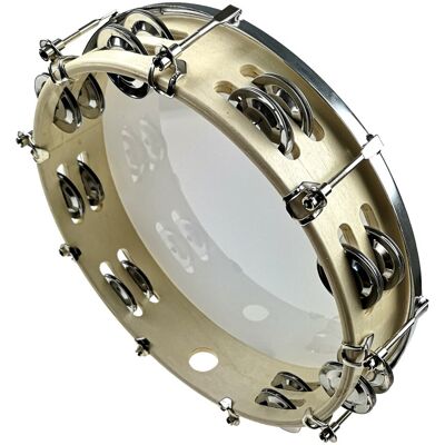 KERA AUDIO Tamburyn Drewniany z Membraną - 16 Dzwonków - Kera KERA AUDIO Tamburyn Drewniany z Membraną - 16 Dzwonków - Kera