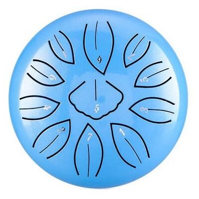 Kera Tongue Drum mini ginkgo biloba drum 6' Hluru-wangyou TWG11-6-Skyblue Kera Tongue Drum mini ginkgo biloba drum 6' Hluru-wangyou TWG11-6-Skyblue