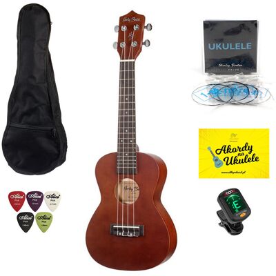 Ukulele Brown + zestaw akcesoriów/Harley Benton Ukulele Brown + zestaw akcesoriów/Harley Benton