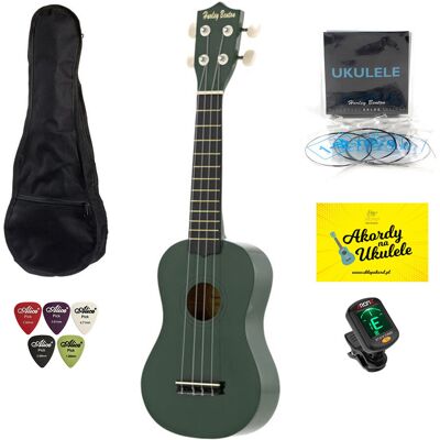 Ukulele Harley Benton Green + zestaw akcesoriów Ukulele Harley Benton Green + zestaw akcesoriów