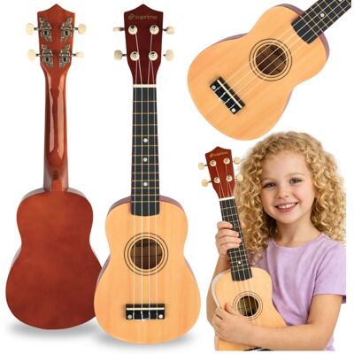 brak danych Ukulele sopranowe 21' naturalne drewno dla dzieci do nauki gry SUPRIMO UK21 NW brak danych Ukulele sopranowe 21' naturalne drewno dla dzieci do nauki gry SUPRIMO UK21 NW
