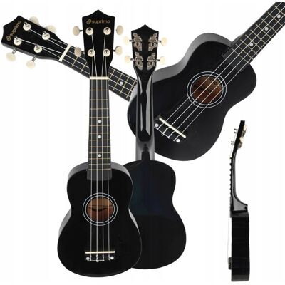 Inny producent UKULELE SOPRANOWE DLA DZIECI 21' CZARNE DREWNIANE DO NAUKI GRY EDUKACYJNE Inny producent UKULELE SOPRANOWE DLA DZIECI 21' CZARNE DREWNIANE DO NAUKI GRY EDUKACYJNE