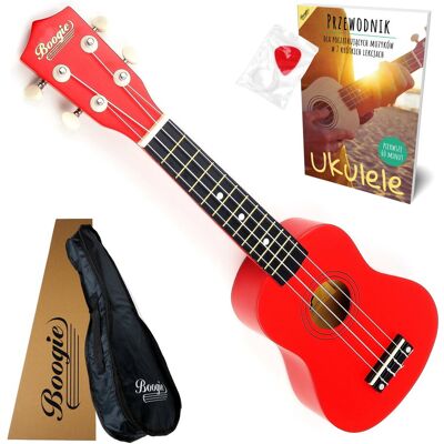 Boogie UKULELE SOPRANOWE DREWNIANE POKROWIEC KOLORY RÓŻNE Boogie UKULELE SOPRANOWE DREWNIANE POKROWIEC KOLORY RÓŻNE