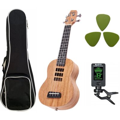 Ukulele sopranowe Laila UDM-2110-A kostki pokrowiec stroik Ukulele sopranowe Laila UDM-2110-A kostki pokrowiec stroik