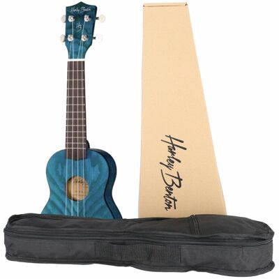 Ukulele sopranowe UK-12 Niebieskie z pokrowcem drewno Harley Benton Ukulele sopranowe UK-12 Niebieskie z pokrowcem drewno Harley Benton