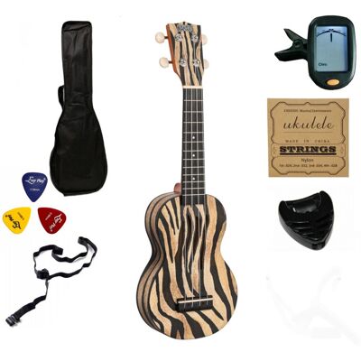 Ukulele sopranowe Zebra Mahalo Seria Art II MA1ZE Ukulele sopranowe Zebra Mahalo Seria Art II MA1ZE