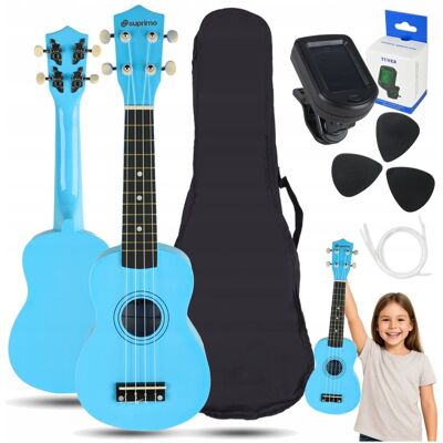 Inny producent UKULELE SOPRANOWE ZESTAW DLA DZIECI POKROWIEC KOSTKI DO GRY STRUNY STROIK Inny producent UKULELE SOPRANOWE ZESTAW DLA DZIECI POKROWIEC KOSTKI DO GRY STRUNY STROIK