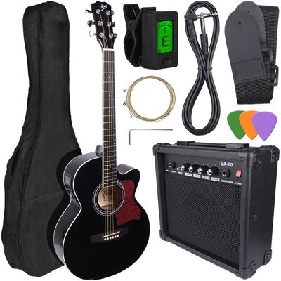 V-TONE EAG SET BK gitara elektroakustyczna + wzmacniacz gitarowy zestaw BLACK V-TONE EAG SET BK gitara elektroakustyczna + wzmacniacz gitarowy zestaw BLACK