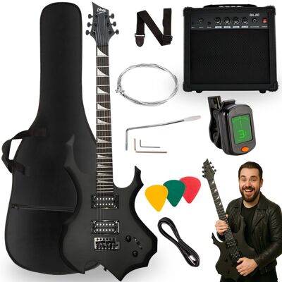 V-TONE EGS 39 MBK gitara elektryczna 4/4 czarny mat 39' HH zestaw V-TONE EGS 39 MBK gitara elektryczna 4/4 czarny mat 39' HH zestaw