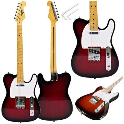 V-TONE ETL39 RB gitara elektryczna 4/4 telecaster 39' SS redburst klucze imbusowe V-TONE ETL39 RB gitara elektryczna 4/4 telecaster 39' SS redburst klucze imbusowe