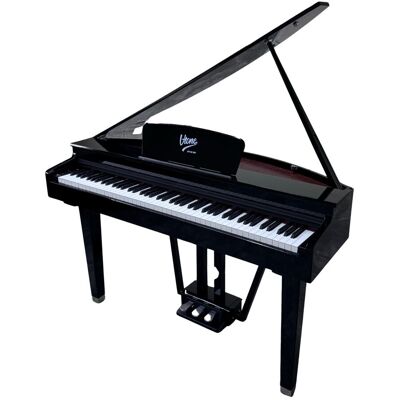 V-TONE GP-88 BK pianino cyfrowe grand piano stacjonarne czarne ważone klawisze klawiatura młoteczkowa USB-B AUX V-TONE GP-88 BK pianino cyfrowe grand piano stacjonarne czarne ważone klawisze klawiatura młoteczkowa USB-B AUX