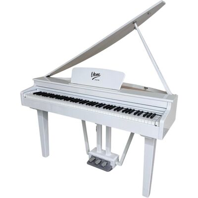 V-TONE GP-88 WH pianino cyfrowe grand piano stacjonarne białe ważone klawisze klawiatura młoteczkowa USB-B AUX V-TONE GP-88 WH pianino cyfrowe grand piano stacjonarne białe ważone klawisze klawiatura młoteczkowa USB-B AUX