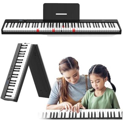 V-Tone Pfp Pianino Cyfrowe Przenośne Składane Czarne 88 Klawiszy Pulpit Do Nut Pokrowiec Usb-C V-Tone Pfp Pianino Cyfrowe Przenośne Składane Czarne 88 Klawiszy Pulpit Do Nut Pokrowiec Usb-C