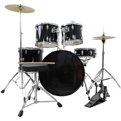 V-TONE VD KIT PRO perkusja akustyczna czarna zestaw perkusyjny bębny pałeczki stołek V-TONE VD KIT PRO perkusja akustyczna czarna zestaw perkusyjny bębny pałeczki stołek