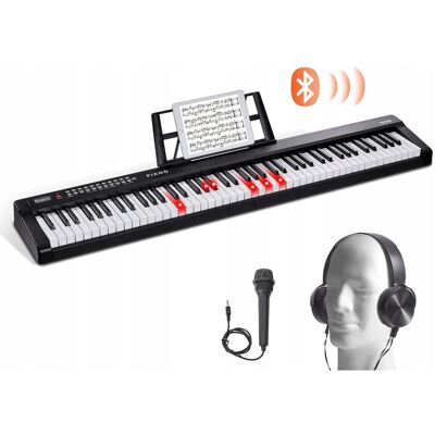 VEVOR PIANINO CYFROWE 88 KLAWISZY PÓŁWAŻONE BLUETOOTH USB MIDI ZESTAW VEVOR PIANINO CYFROWE 88 KLAWISZY PÓŁWAŻONE BLUETOOTH USB MIDI ZESTAW