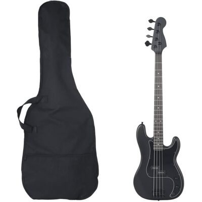 vidaXL Gitara basowa dla początkujących, z torbą, czarna, 4/4, 46' vidaXL Gitara basowa dla początkujących, z torbą, czarna, 4/4, 46'