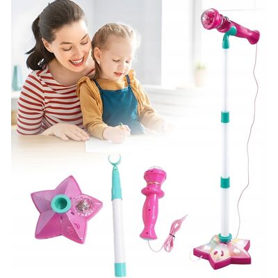 inna (Inny) ZESTAW KARAOKE DLA DZIECI MIKROFON BLUETOOTH MP3 STOJAK + ŚWIATŁA SCENICZNE inna (Inny) ZESTAW KARAOKE DLA DZIECI MIKROFON BLUETOOTH MP3 STOJAK + ŚWIATŁA SCENICZNE