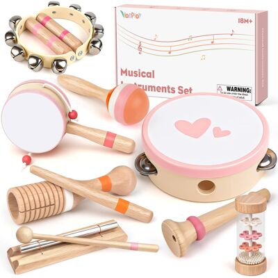 vanplay Drewniany Zestaw Instrumentów Muzycznych Dla Dzieci Ksylofon Bębenek vanplay Drewniany Zestaw Instrumentów Muzycznych Dla Dzieci Ksylofon Bębenek