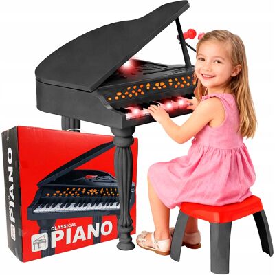 Qulki Fortepian Pianino Klasyczne Pianinko Dla Dzieci Do Grania Organy + Mikrofon Qulki Fortepian Pianino Klasyczne Pianinko Dla Dzieci Do Grania Organy + Mikrofon
