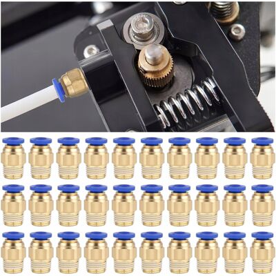 Inny producent Złącze 30 Sztuk Pc4-M10 Pneumatyczne Proste Złączka Adapter Długie Inny producent Złącze 30 Sztuk Pc4-M10 Pneumatyczne Proste Złączka Adapter Długie