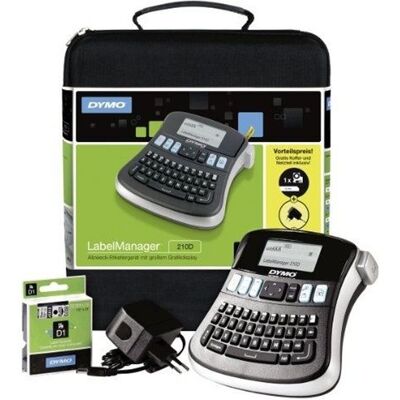Drukarka etykiet DYMO LabelManager 210D z taśmami D1: 6, 9, 12 mm – biała Drukarka etykiet DYMO LabelManager 210D z taśmami D1: 6, 9, 12 mm – biała