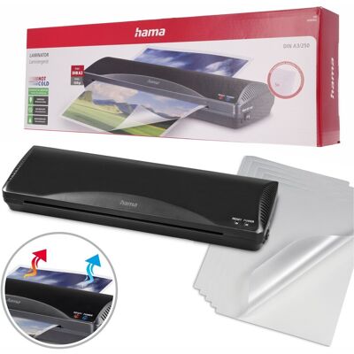 Laminator Biurowy Din A3 Hama Home & Office Czarny Do Dokumentów Zdjęć Laminator Biurowy Din A3 Hama Home & Office Czarny Do Dokumentów Zdjęć